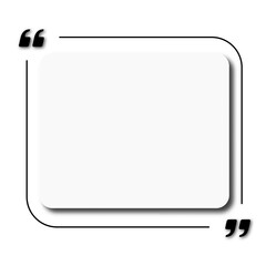Bubble testimonial banner blank speech cloud for social media post, quote, text box vector