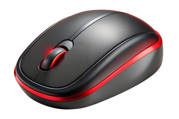black wireless computer mouse with backlight