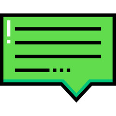 Code Chat Programming Message Development Icon Vector