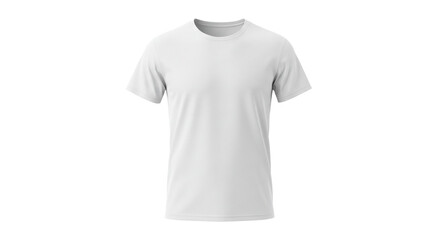 Blank white t-shirt mockup template on an isolated background