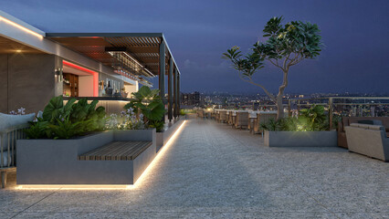Fototapeta premium exterior rendering