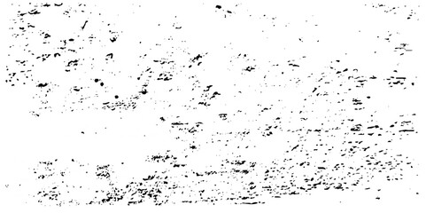 Obraz premium Scratch Distress urban overlay spotted concrete grain surface grainy noise rust wall grunge black splatter and white background. damaged chalk crack rough ink wall texture. 