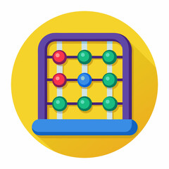 abacus on white background
