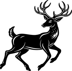 deer silhouette vector illustration