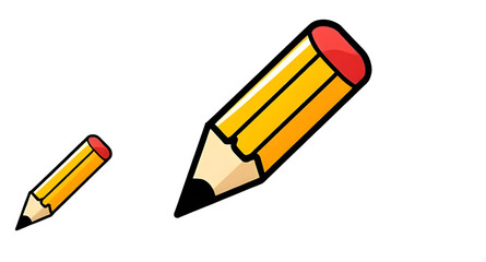 Handwriting icon, Stationery icon, Pencil outline, Pencil symbol, Pen and pencil icon, Drawing icon, Pencil flat design, UI pencil icon, Education icon, Art tool icon, Pencil clipart, Sharpened pencil