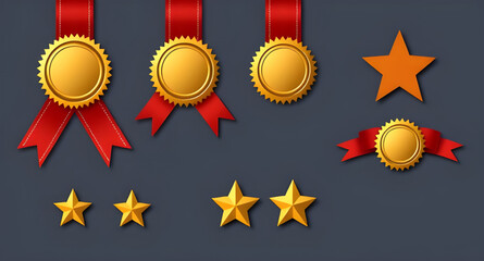 Medal icon, Award medal, Gold medal, Silver medal, Bronze medal, Medal vector, Victory medal, Achievement icon, Sports medal, Star medal, Medal with ribbon, First place medal, Honor medal, Champion me