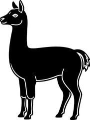 vector illustration of a llama 