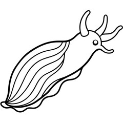 Clean Sea Slug Sketch