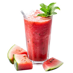 strawberry smoothie with mint