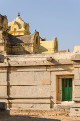 Ruins of The Hampi, ancient Vijayanagara Empire, hindu culture and religion, UNESCO World Heritage...