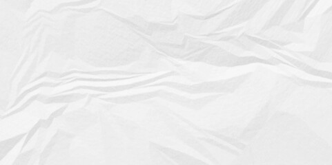 Abstract wrinkled creased crumple ragged parchment empty wrinkle cardboard blank ripped surface wrinkle old paper white crumple texture background.	