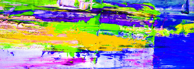 abstract colorful background with oil paint