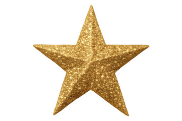 Sparkling golden star glittering brightly, highlighting festive celebration graphics with luminous shimmer and elegant radiance