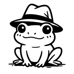cartoon mexican sombrero and cowboy cute illustration vector character smiling fun