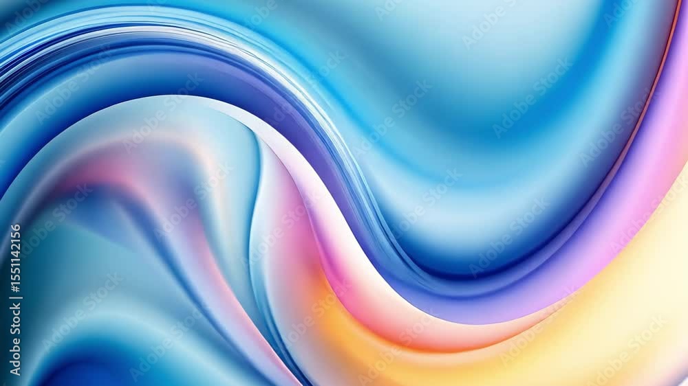 Poster blurry blue bokeh background with soft waves of color creating an elegant digital art experience, bl