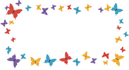 Colorful Butterfly Pattern – Vibrant Whimsical Insect Illustrations for Kids, Decor, and Nature-Themed Designs