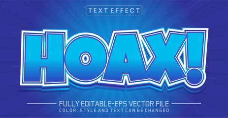 Hoax font Text effect editable