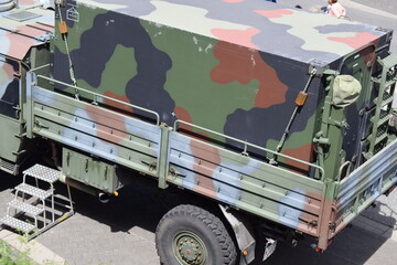 military truck in Europe
