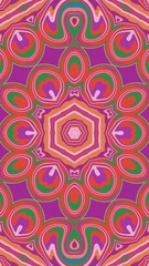 Fototapeta premium digital art in the form of a kaleidoscope