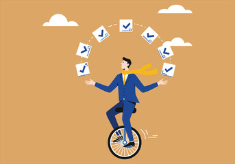 Businessman in a suit cycling with money, a dynamic vector illustration symbolizing business speed and financial travel