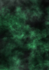 黒い背景に緑のモヤモヤの不気味で怖いイメージ画像