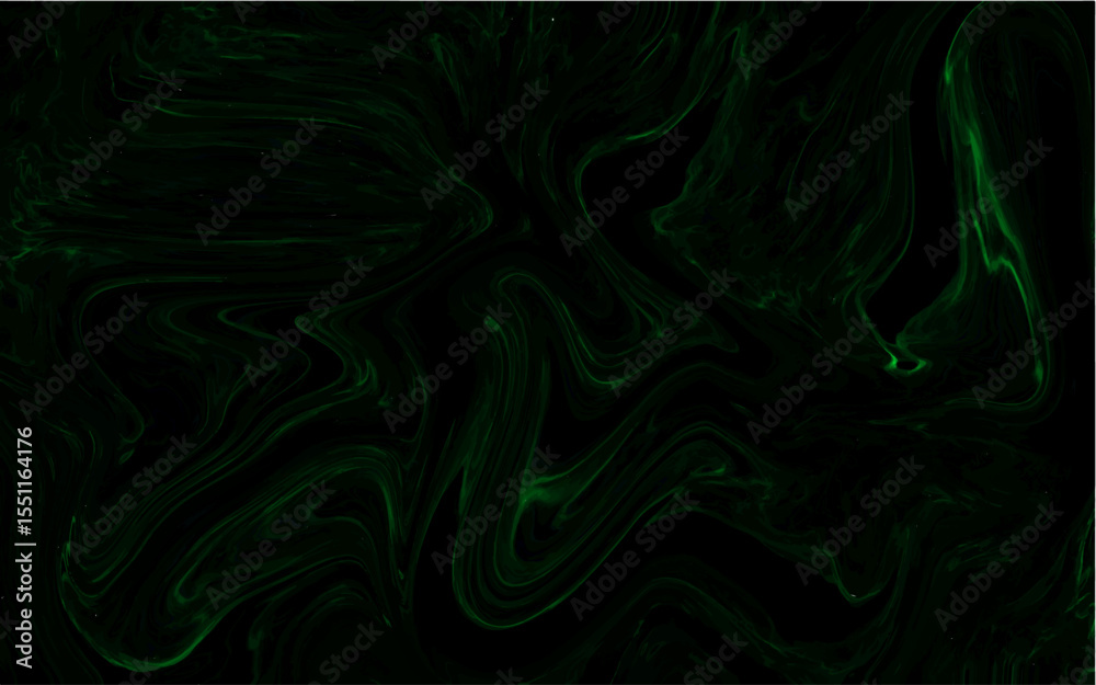 Poster abstract dark green liquid marble background. elegant wavy liquify pattern. silk and backdrop, soft 