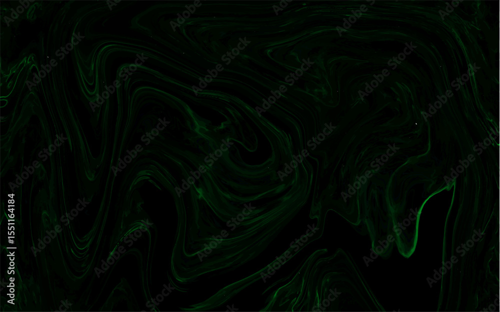 Poster abstract dark green liquid marble background. elegant wavy liquify pattern. silk and backdrop, soft 