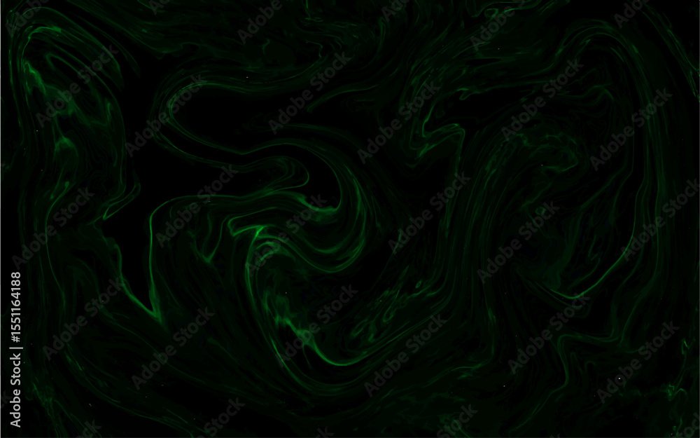 Poster abstract dark green liquid marble background. elegant wavy liquify pattern. silk and backdrop, soft 