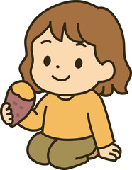 Japanese Style Winter Character Illustrations Set (Santa Hat, Snowman, Roasted Sweet Potato, Winter Clothes)일본식 겨울 감성 캐릭터 일러스트 모음 (산타모자, 눈사람, 고구마, 겨울옷)