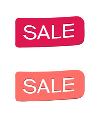 Sale label set. Vector illustration