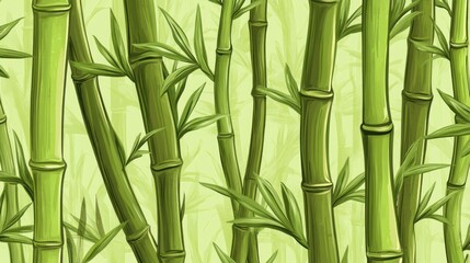 Lush bamboo forest