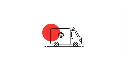 Ambulance Icon: Emergency Healthcare Transport