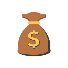 money bag icon. Vector illustration