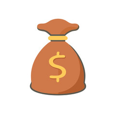 money bag icon. Vector illustration