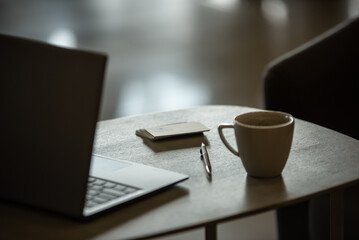 working in an office on a computer