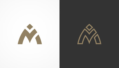 Letter AN Logo Design, Modern letter AN Monogram Logo with two style, usable for brand and company logos, vector illustration