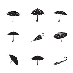 Group umbrella vector design