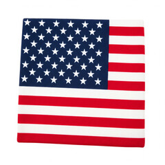 Naklejka premium american flag on white background