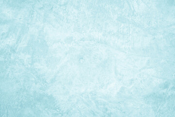 Pastel blue and white concrete stone texture for background in summer wallpaper. Cement and sand wall of tone vintage. Concrete abstract wall of light cyan color, cement texture mint green for design.