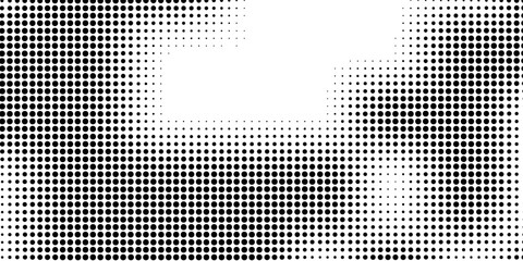 Fototapeta premium Clean Halftone Texture Background in Black and White With Subtle Dot Pixel Design.