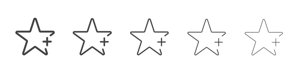 Add to favourite icon outline ilustration vector symbol
