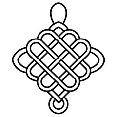 Traditional Knot Symbol Outline