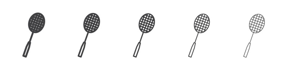 Badminton icon outline ilustration vector symbol