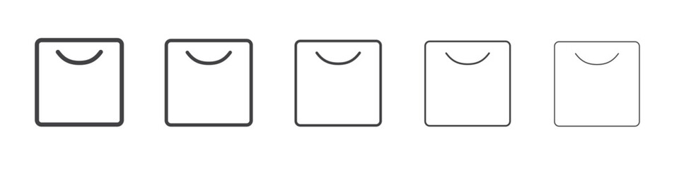Bag icon outline ilustration vector symbol