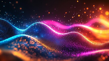 Fototapeta premium Abstract Colorful Wave Background