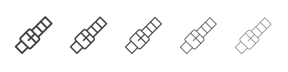 Belt icon outline ilustration vector symbol