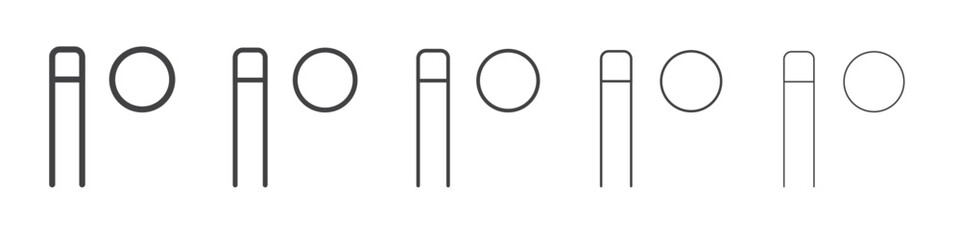 Billiard icon outline ilustration vector symbol