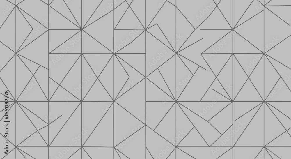 Poster monochrome geometric abstract pattern with intersecting lines and geometric shapes