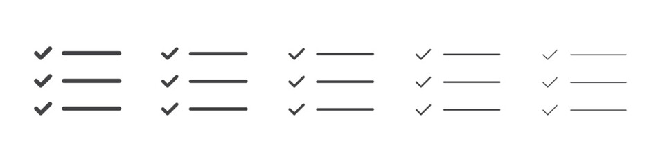 Checklist icon outline ilustration vector symbol