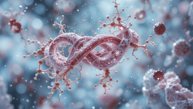 meat fiber molecules form symbol molecules